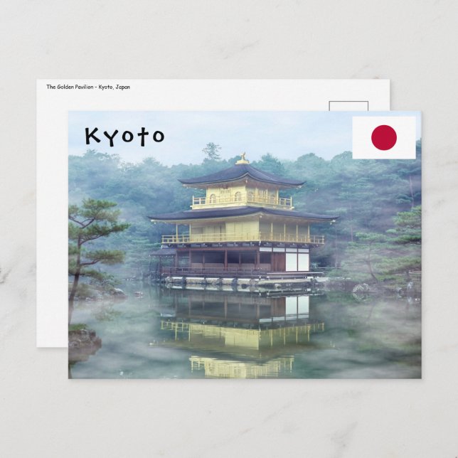 Mist on the Golden Pavilion Postcard (Front/Back)