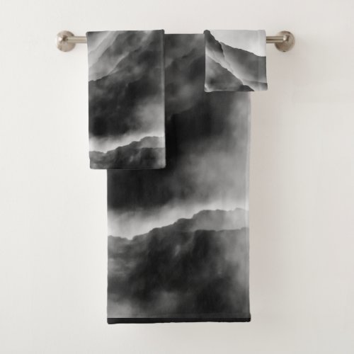 Mist on the rocks bath towel set