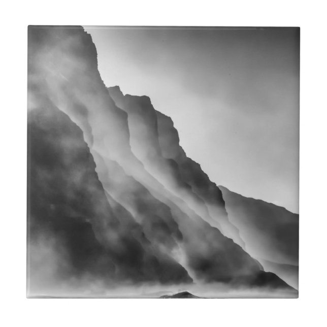 Mist on the rocks ceramic tile (Front)