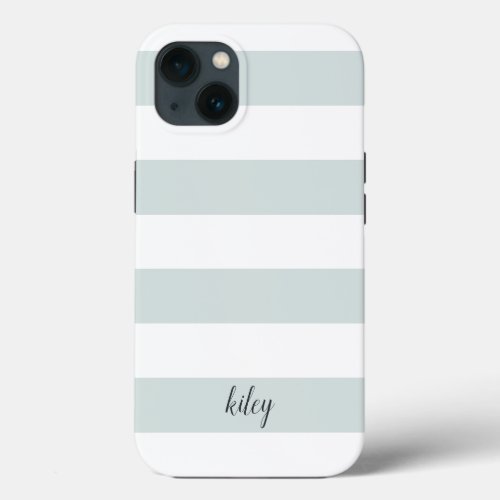 Mist Stripe Personalized iPhone 13 Case