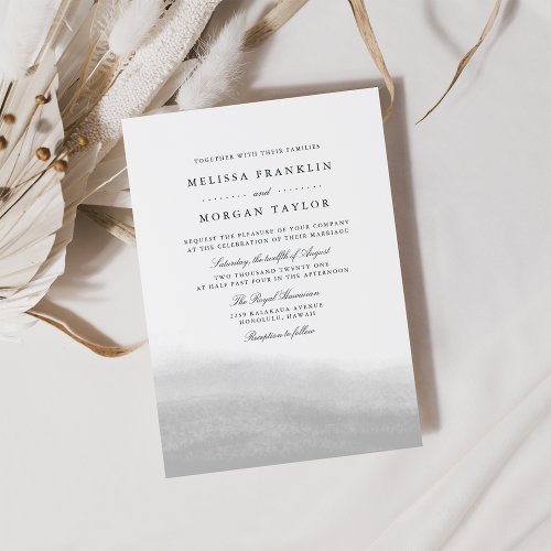 Mist Wedding Invitation
