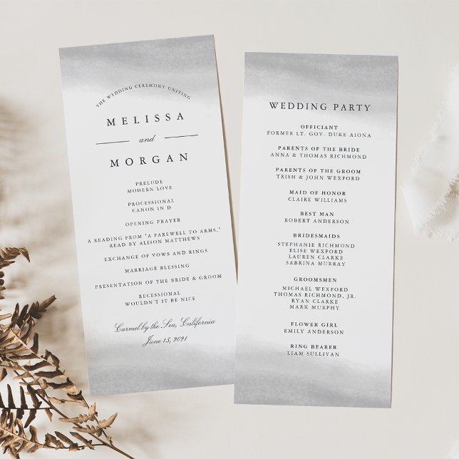 Mist Wedding Program (Creator Uploaded)