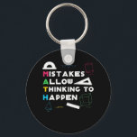 Mistake Allow Thinking Happen Math Lover Keychain<br><div class="desc">Funny gift for Math Lover, design of quote 'Mistake Allow Thinking Happen Math Lover' is available printed on shirt, hoodie, sweatshirt, mug and more accessories with no minimum order required. It's also easily to customize for yourself by clicking 'Customize' button</div>