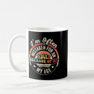 Mistaken For An Funny Sarcastic Retro Saying Coffee Mug