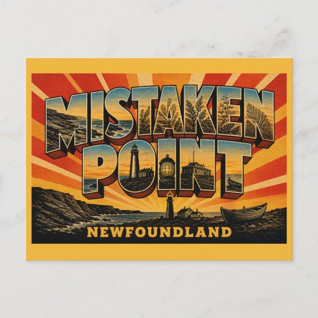  Mistaken Point Ecological Reserve Newfoundland  Postcard (Front)
