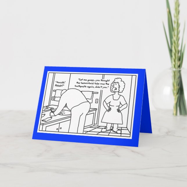 Mistaken Toothpaste Birthday Card (Front)