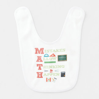 Mistakes Allow Thinking To Happen Math Teacher Baby Bib