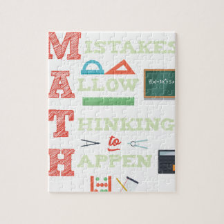 Mistakes Allow Thinking To Happen Math Teacher Jigsaw Puzzle