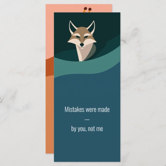 “Mistakes were made” Bookmark – J to G (Front/Back)