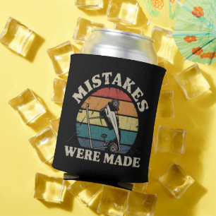 Mistakes Were Made Funny Golf Cart Club Motif Can Cooler