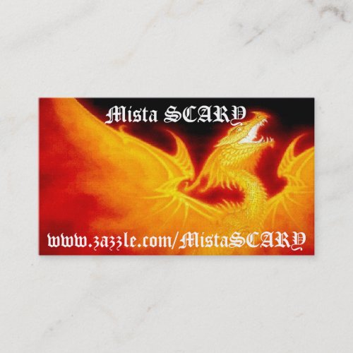 MistaSCARY Fire Phoenix Flaming Skull Profile Card