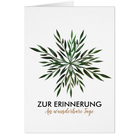 Mistelzweige Aquarell Karte (Front)