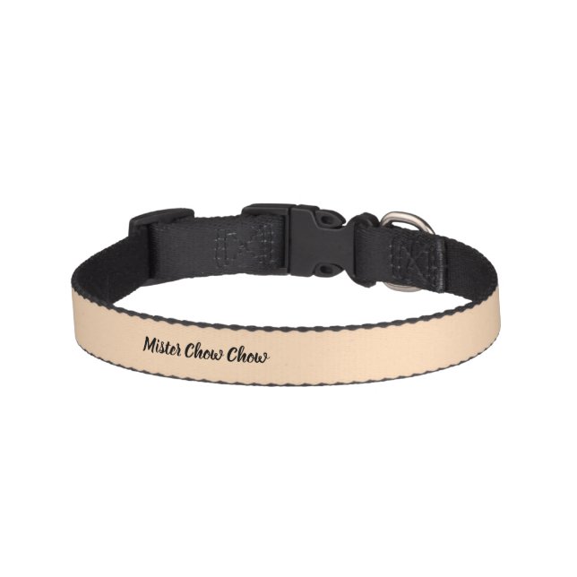 Mister Chow Chow Dog Collar (Front)