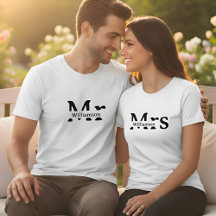 Mister Family Name Custom Couples Mens White