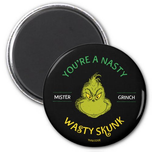 Mister Grinch  Youre a Nasty Wasty Skunk Magnet
