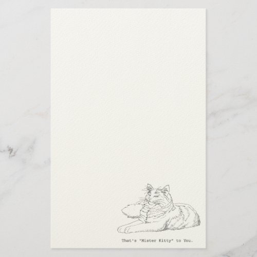 Mister Kitty Cat Stationery