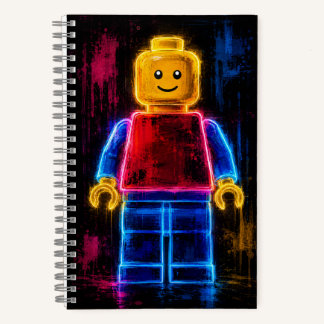 Mister Lego Man Spiral Notebook