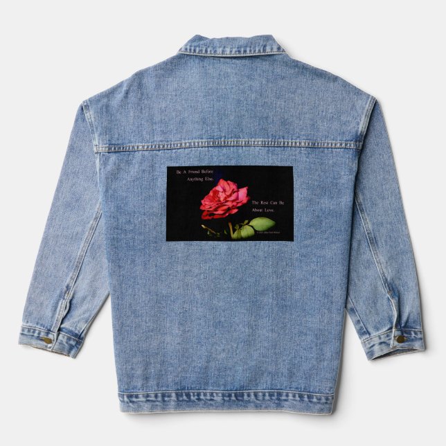 "Mister Lincoln" ~ "Before" Denim Jacket (Back)