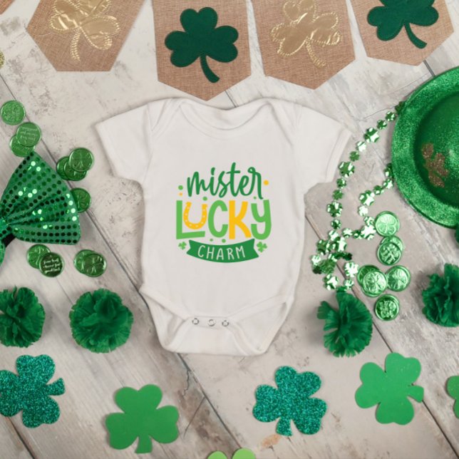 Mister Lucky Charm St. Patricks Day Baby Bodysuit (Creator Uploaded)