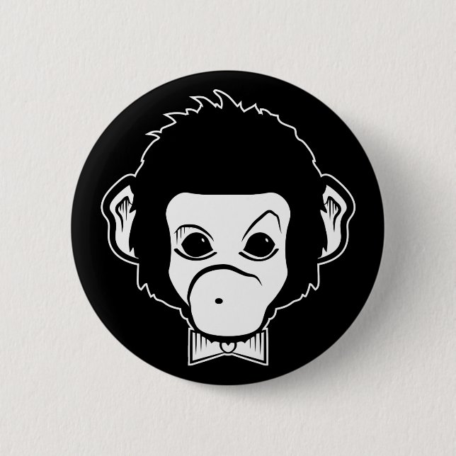 mister monkey button (Front)
