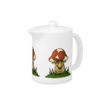 Mister Mushroom Funny Teapot at Zazzle