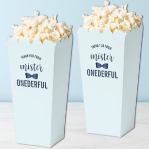 Mister Onederful Bow Tie 1st Birthday Favor Boxes