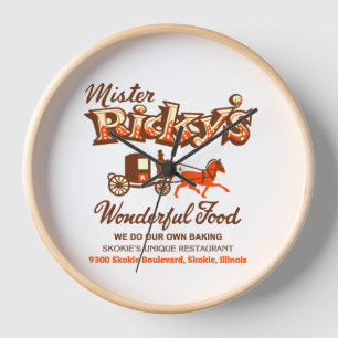 Mister Ricky's Restaurant, Skokie, Illinois Clock