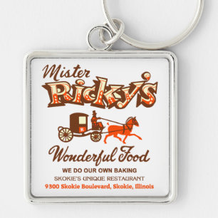 Mister Ricky's Restaurant, Skokie, Illinois Keychain