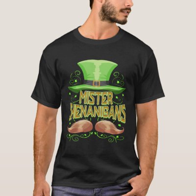 Mister Shenanigans St Patricks Day Irish Party T-Shirt