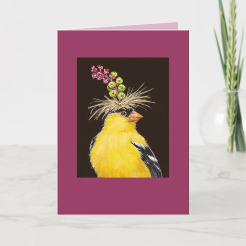 Mister the goldfinch card