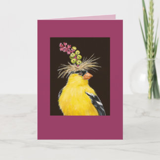 Mister the goldfinch card