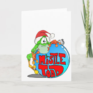 Mistle Toad Ornament Holiday Card