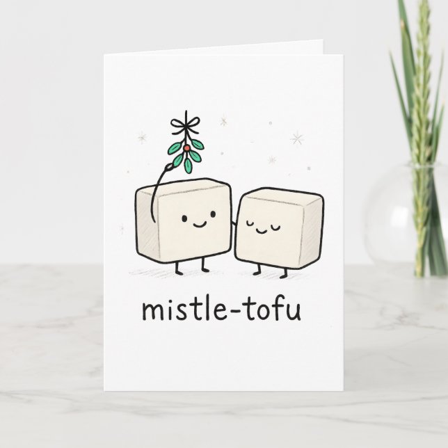 Mistle-Tofu - Funny Christmas Card (Front)