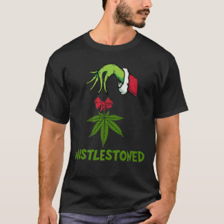 Mistlestoned-420-Cannabis-Mistlestoned-Christmas-2 T-Shirt