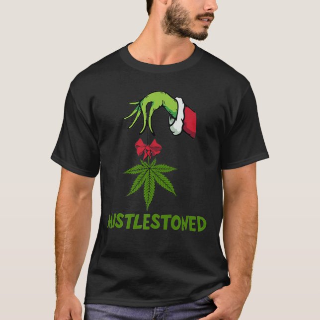 Mistlestoned-420-Cannabis-Mistlestoned-Christmas-2 T-Shirt (Front)