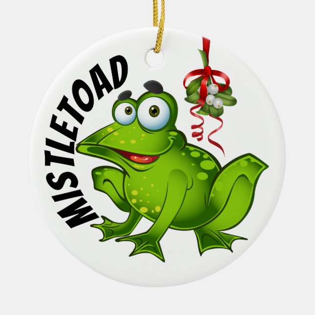 MistleToad 4 - SRF Ceramic Ornament (Front)