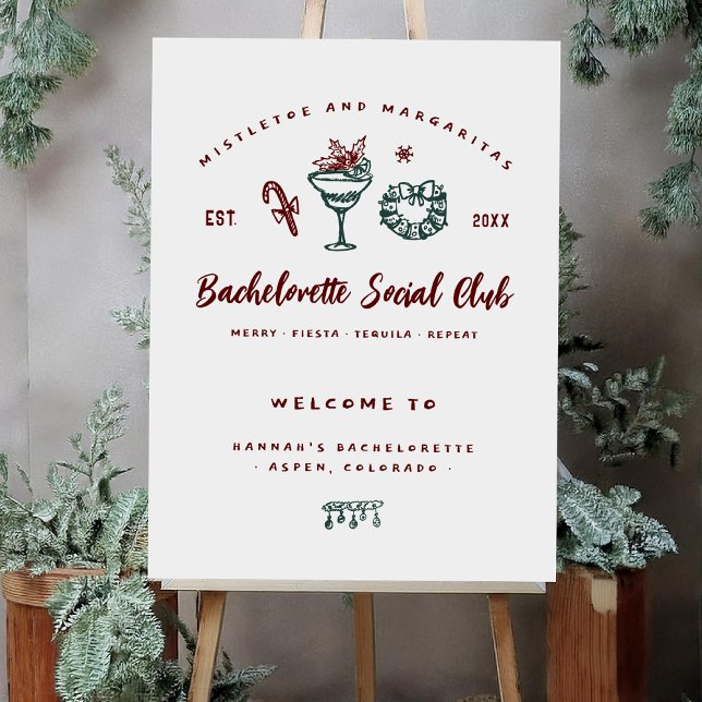 Mistletoe and Margaritas | Christmas Bachelorette Foam Board (Creator Uploaded)