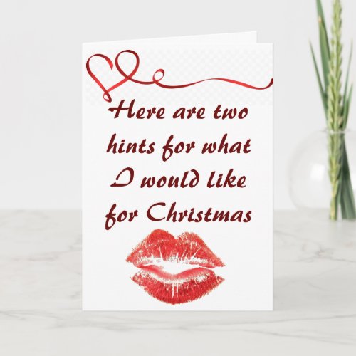 MISTLETOE AND YOU A BEAUTIFUL TIME OF YEAR HOLIDAY CARD