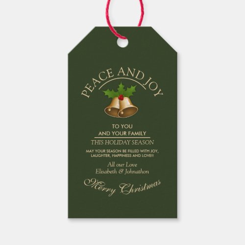 Mistletoe Bells Christmas Gift Tags
