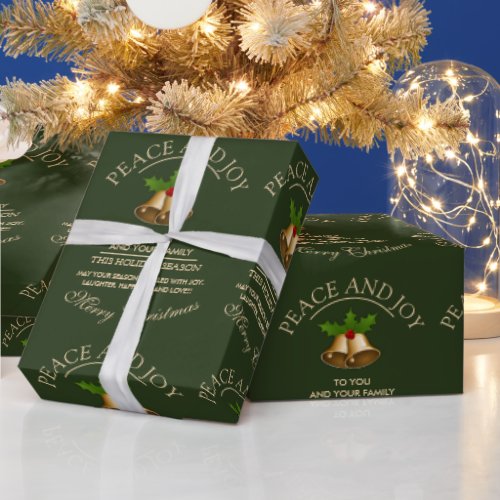 Mistletoe Bells Christmas Wrapping Paper