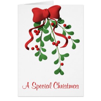 Mistletoe Christmas Card 