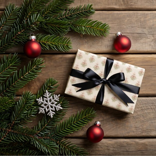 Mistletoe, Christmas cookies  Wrapping Paper Sheets (Creator Uploaded)