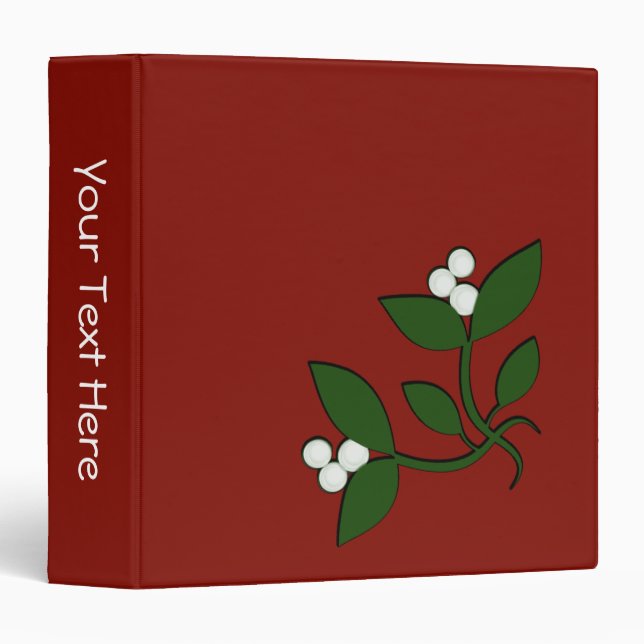 Mistletoe Christmas Design Binder (Front/Spine)