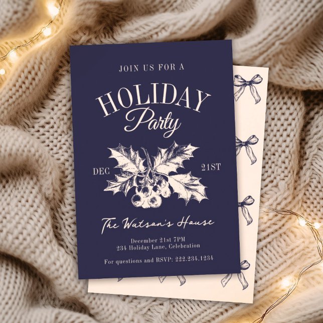 Mistletoe Christmas Holiday Party Social Club Invitation (Creator Uploaded)