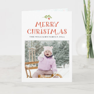 Mistletoe Christmas Photo Cards