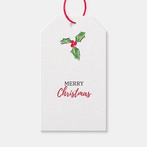 Mistletoe Christmas Tag Gift Tag Party Favor Tag 