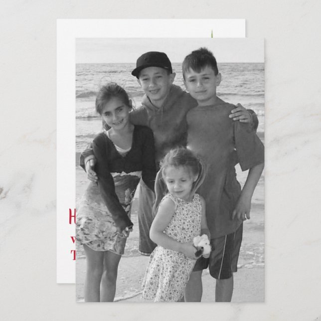 Mistletoe Double sided photo card (Front/Back)