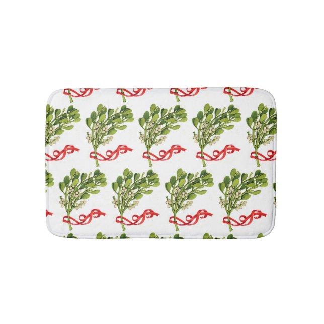 ***MISTLETOE GALORE*** BATH MAT (Front)