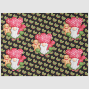 Mistletoe Gnome Customize Color Tissue Paper