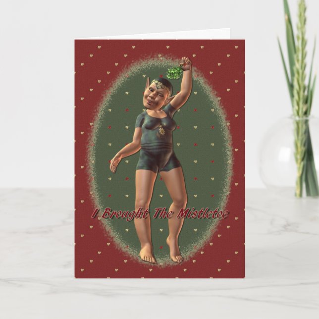 Mistletoe Holiday Card (Front)